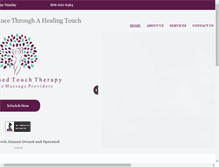 Tablet Screenshot of enlightenedtouchtherapy.com